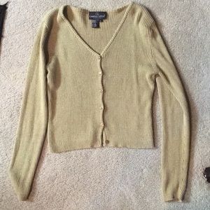 Vintage Carole Little Green Cardigan Size Large